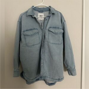 Aerie Women's Light Blue Button Down Shirt